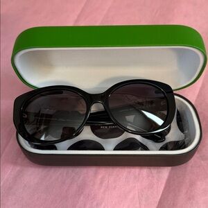 Kate Spade cat2 black retro style sun wear